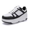29-40 Kids Four-wheel Disassembly Flat Shoes Runaway Shoes / Wheel Skate  Shoes with Wheels for Women