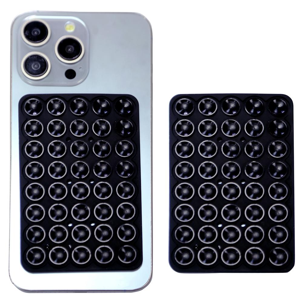 

RK-X8 40 Силіконових присосок для зерна Кріплення для телефону Двостороннє дзеркало Тримач для телефону для душу Black