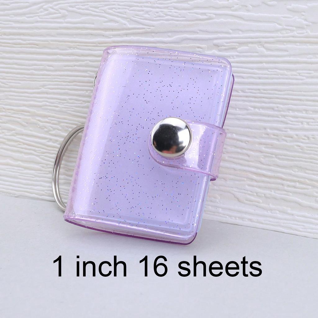 1-2 inch mini photo album binder, keychain style, pocket photo album binder, portable photo card holder, a gift for friends