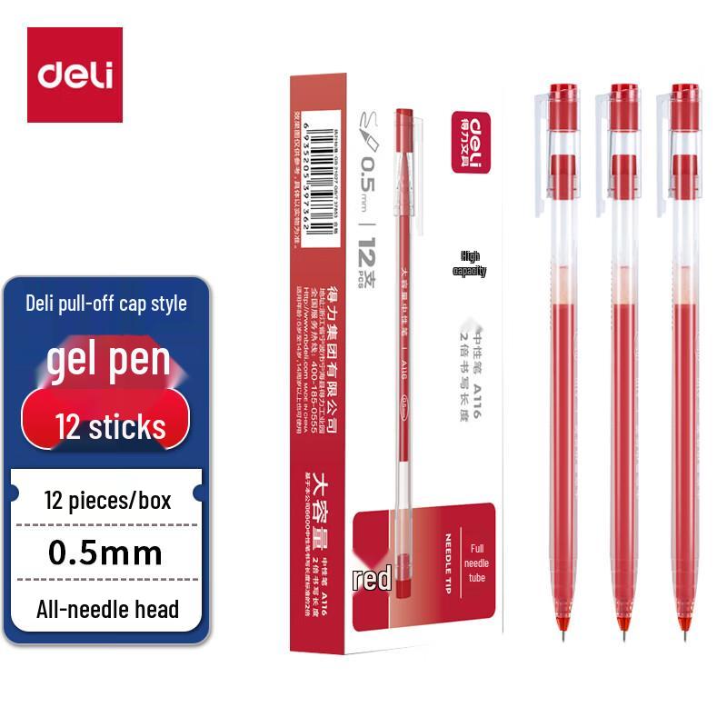 Deli A116 Full Needle Tip Gel Pen