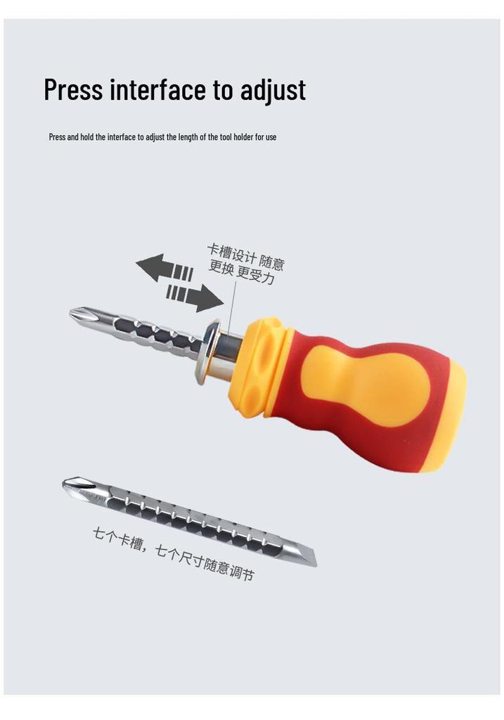 10-in-1 Insulated Electrician Screwdriver Set, Double-ended Chrome-vanadium Steel, Household Repair Tools