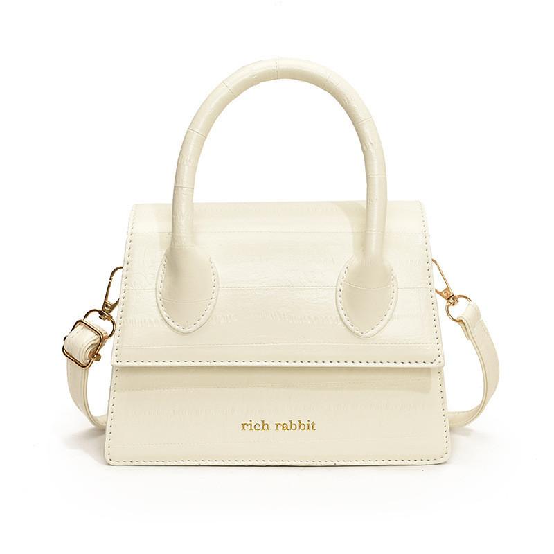 Chic Urban Pu Leather Handbag For Women 2024 Summer Stylish Glossy Shoulder Bag