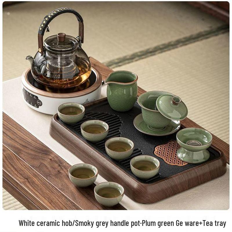 Minimalist Black Electric Ceramic Stove Tea Set