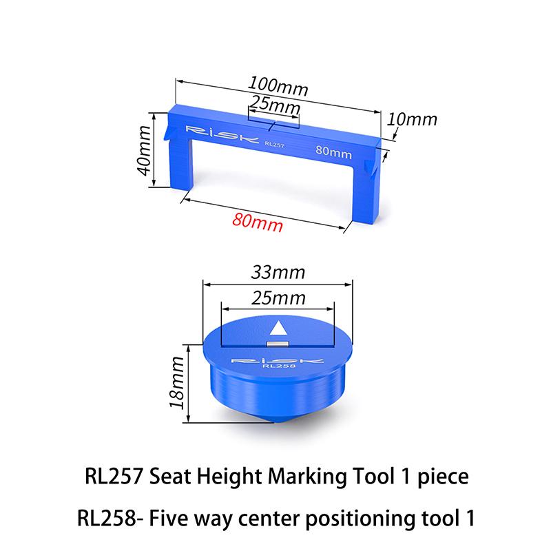 Risk Road Bike Saddle Measure Tool Bicycle Seat Height Distance Measurement Tool Front Cushion Fitting Adjustment Tool