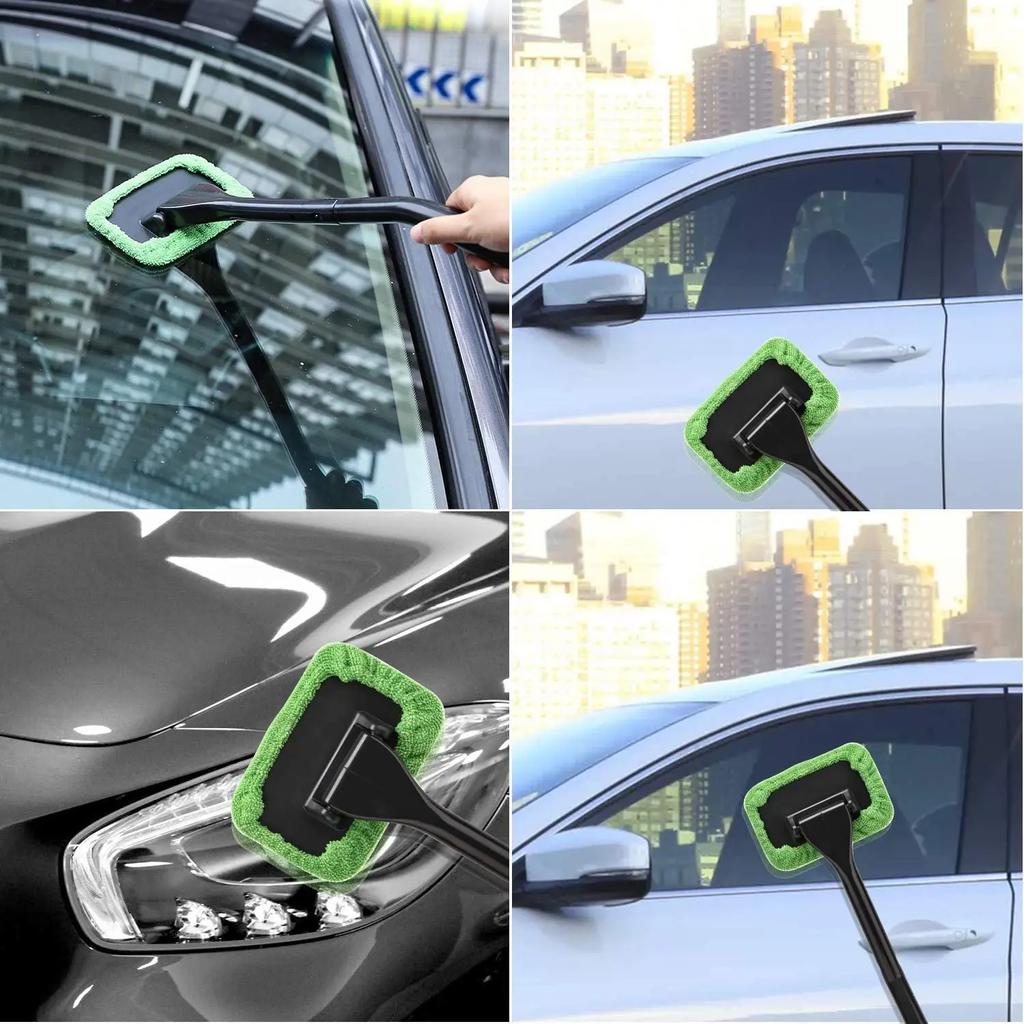 Car Window Cleaning Tool Cleaning Brush Kit Windshield Wiper Microfiber Wiper Cleaning Brush