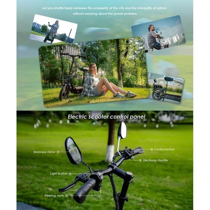 Scooter électrique KuKirin C1 Pro - Moteur 500 W - Batterie 48 V 26 Ah - Pneus 14 pouces -- Autonomie 100 kilomètres