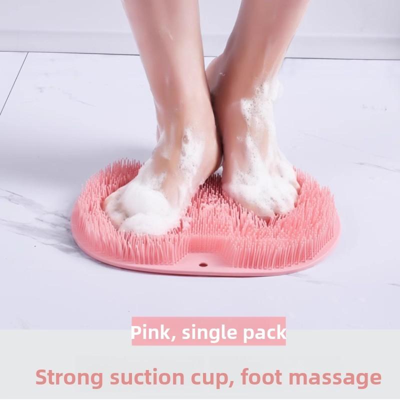 Silicone Foot Scrubber Massager Bath Mat With Nonslip Suction For Home Use