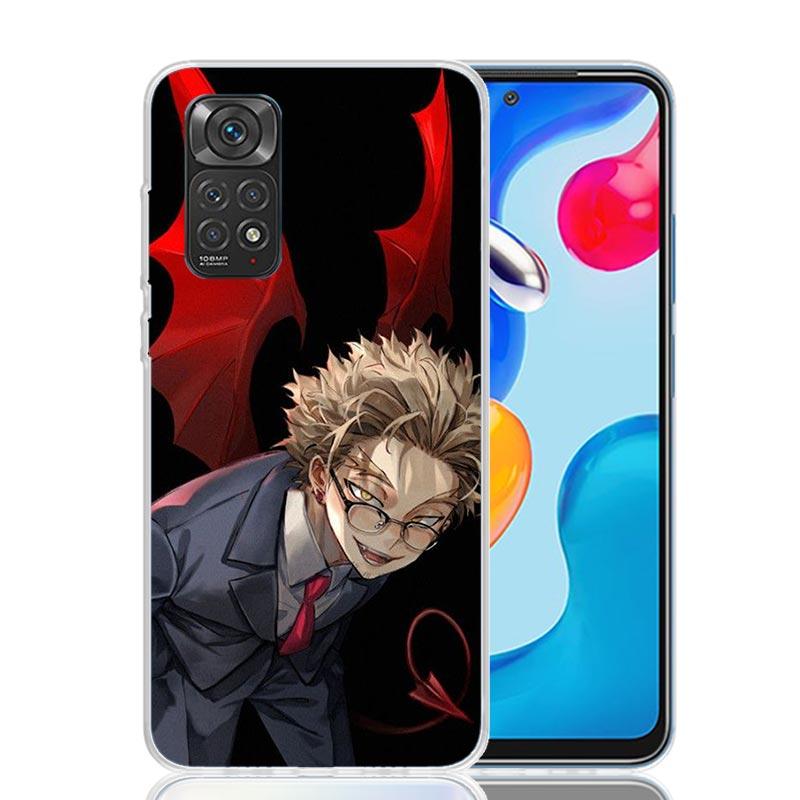 Hawks MHA My Hero A-Academy Pouzdro na telefon Pro Xiaomi Redmi Note 15 14 13 12S 12 Pro Plus 11S 11E 11 11T 10S 10 Umění Měkký Vzor Cov