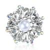Luxury Elegant Colored Crystal Brooch Rhinestone Pearl Brooch Needle Clothing Suit Coat Accessories