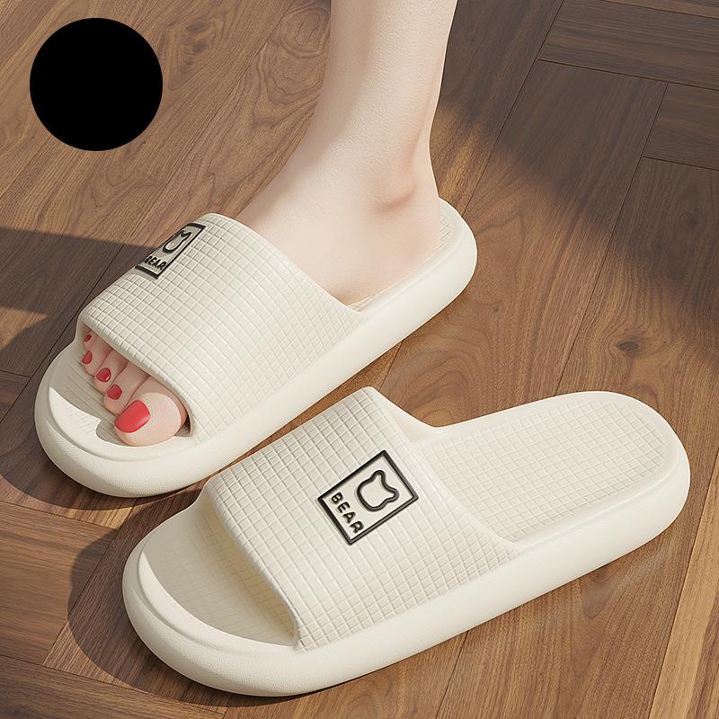 

Тапочки для мужчин летом, для дома, для ванной комнаты, для душа, нескользящие, пара для домашнего использования, крутые тапочки для женщин 40-41 белый