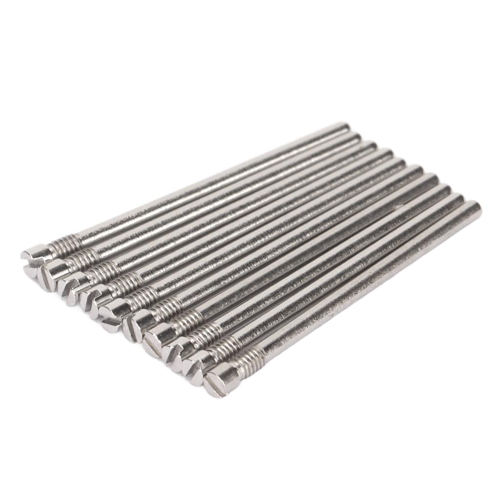10pcs Watch Strap Screw Tube Steel Precise Professional Lightweight Wear Resistant Watch Band Screw