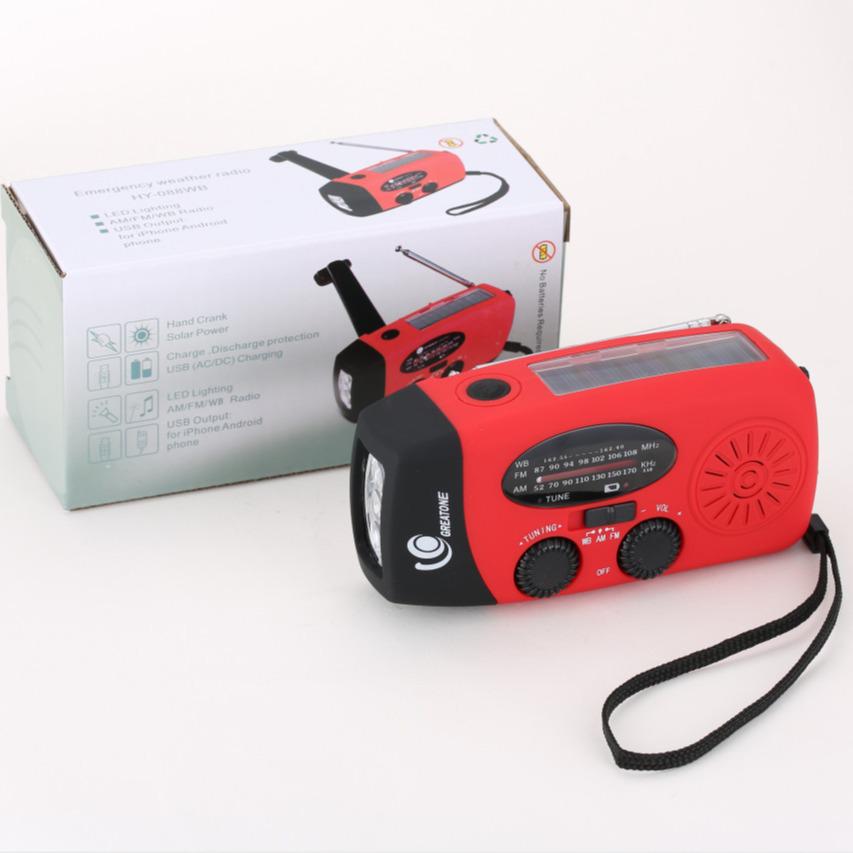 Hand-Crank Solar Radio