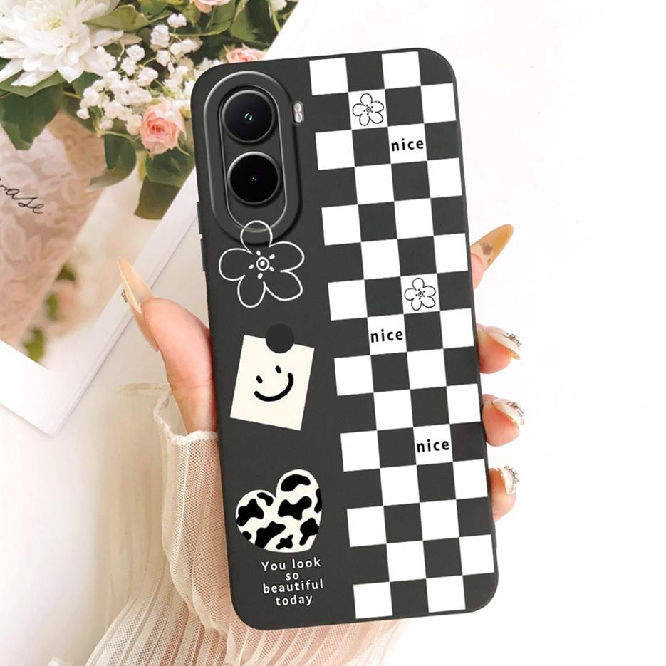 For Xiaomi Poco M7 Plus Case PocoM7 4G Pretty Girl Sunfower Painted Phone Case For Xiaomi Poco M7 Pro PocoM7 Plus 5G Soft Fundas