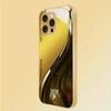 Popular Metal Lion Tempered Glass Phone Case For iPhone 16 17 Pro Max 14 15 Plus 11 12 13 Pro 17 Air 16E Lens Protection Cover