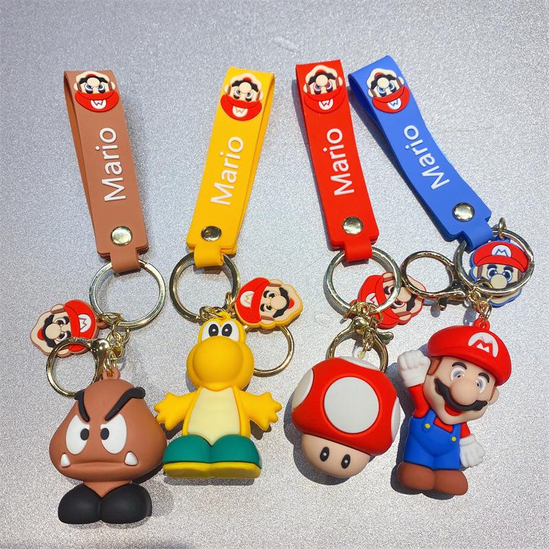 New Creative Mario Doll Keychain Car Pendant Cartoon Internet Celebrity Bag Pendant Small Gift