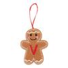 Gingerbread Man Ornaments Initial Alphabet Monogram Gingerbread Hanging Ornament Family Name Letter Xmas Tree Decor