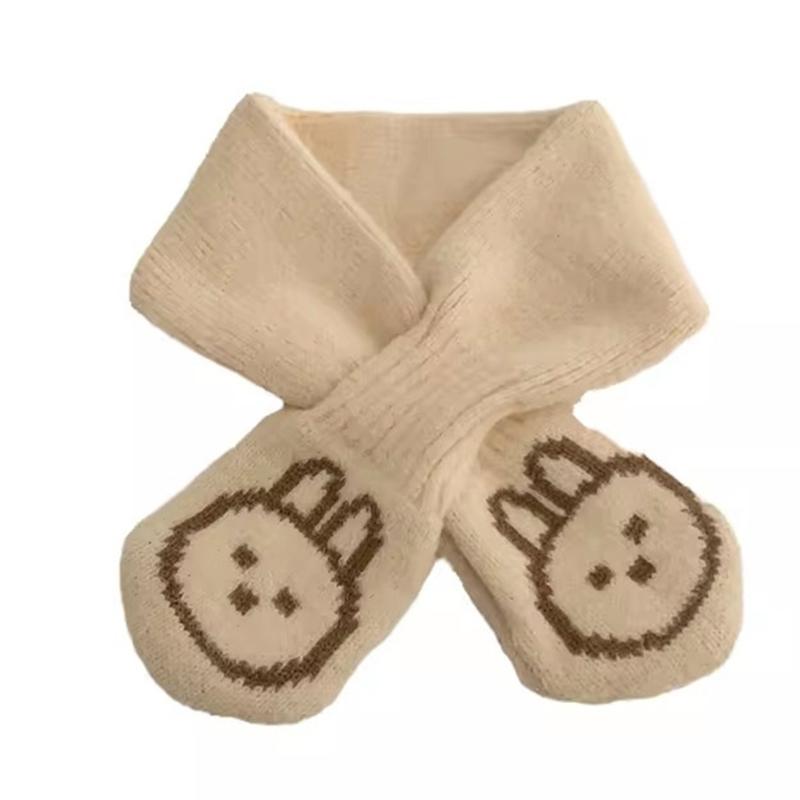Einfarbiger Babyschal Kinder Nackenwärmer Herbst Winter Nackenbedeckung Winddichtes Halstuch für Jungen und Mädchen 6M bis 4J