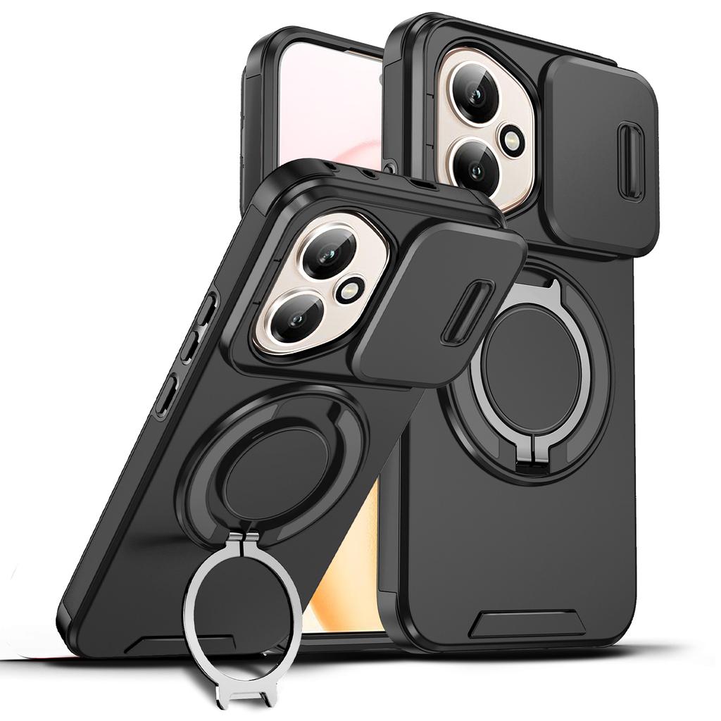 For Honor 400 Pro Slide Camera Protection Magnetic Stand Phone Case for Honor 400 Lite Defender Cover