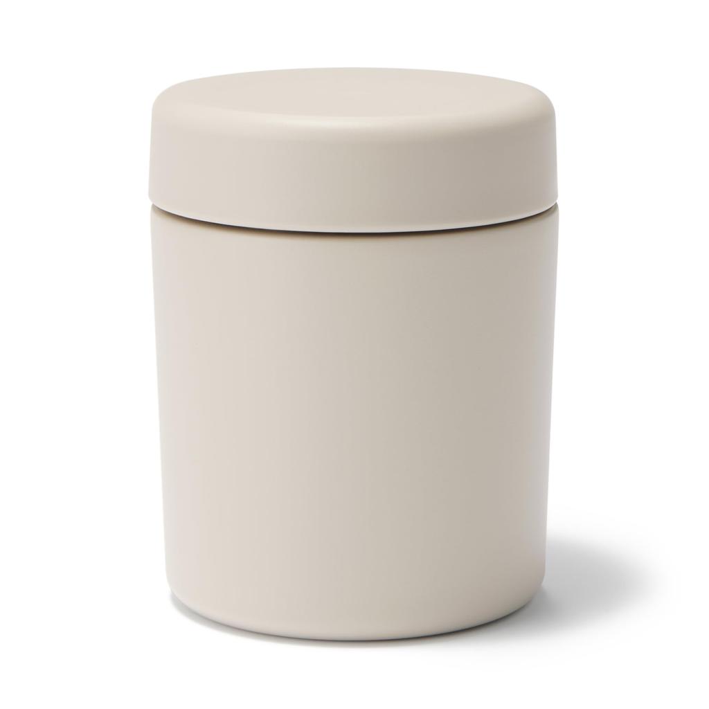 MUJI Insulated Soup Gray 84334597 Wide-Mouth, Easy-to-Wash Jar, 300mL, Beige,