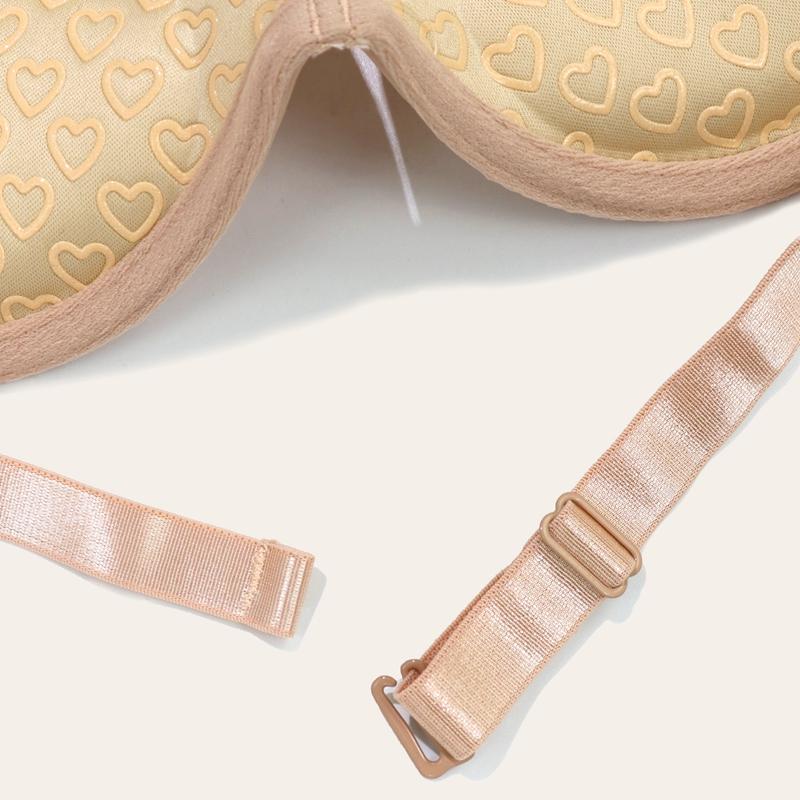 Damen Kleine Größe Push-Up BH Bequemer Sexy BH Transparente Träger mit Bügel BHs XS S M L XL - B16