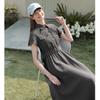 TonLion Women's French Style A-line Dress with Belt