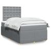 VidaXL Slatted Bed Base and Mattress Light Grey 120x190 Cm Fabric 3294309