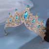 Hair Dress Jewelry Vintage Headwear Baroque Princess Queen Elegant Rhinestone For Wedding Tiara Crown Hair Accessories
