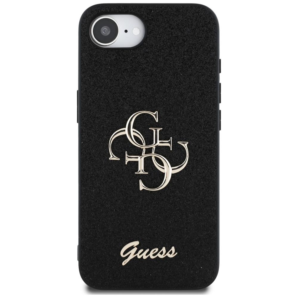 Etui do iPhone 16e Guess Fixed Glitter Czarny