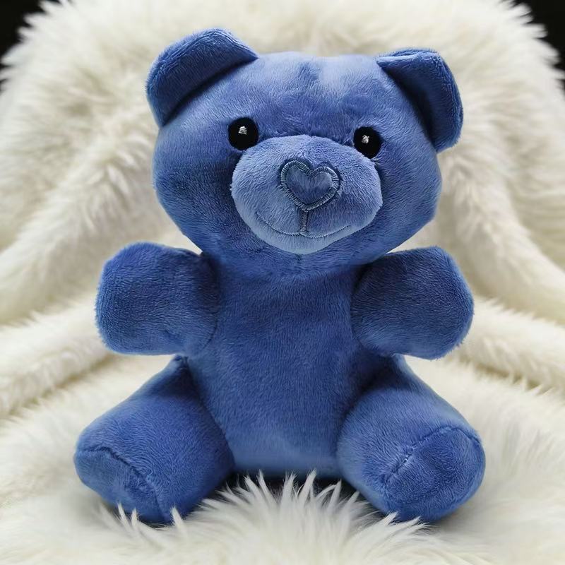 

Newest Colorful Bear Colorful Alpaca Doll Kawaii Stuffed Plush Toy Figure Cartoon Anime Cute Kids Birthday Holiday Gift Doll 17cm-25cm синій