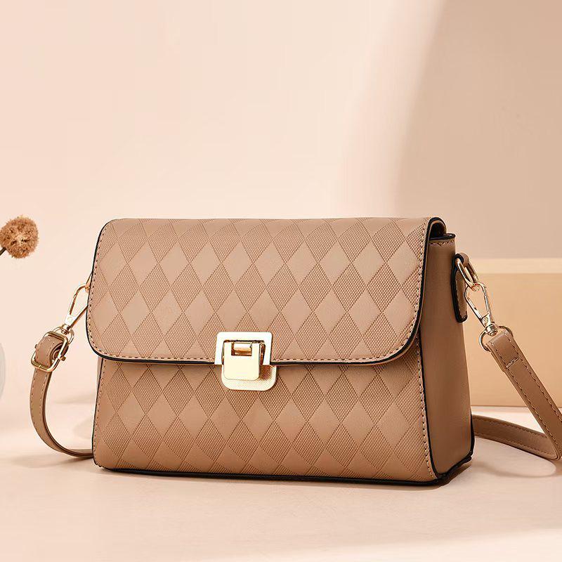 

2025 Модная женская высококлассная вместительная модная сумка через плечо и на плечо 22cm x 9cm x 16cm хаки