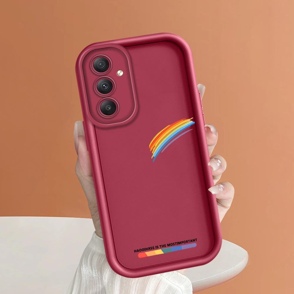 Weiches Silikon-Telefongehäuse mit quadratischem Leiterdruckmuster, vollständige Abdeckung, Kamera, stoßfestes Schutzgummigehäuse für Samsung