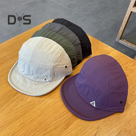 Unisex kšiltovka s krátkým okrajem nastavitelný otvor v culíku ochrana proti slunci Anti-UV kopule Hip Hop Street Dance Cap Rybářská cestovní čepice