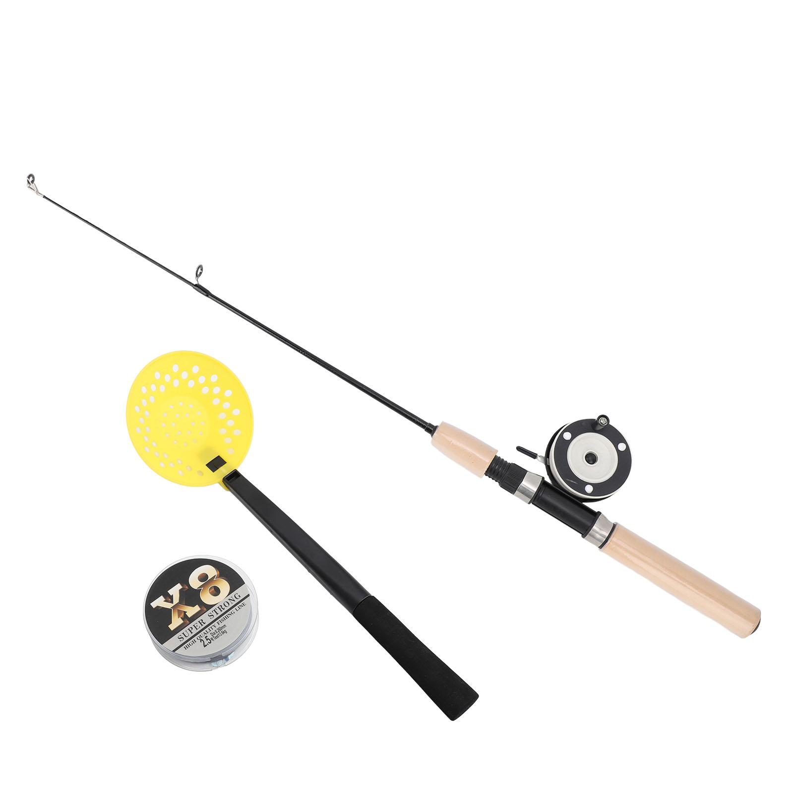 

75 см удочка для подледной рыбалки катушка для подледной рыбалки леска совок для льда полный комплект с сумкой для переноски снаряжение для подледной рыбалки