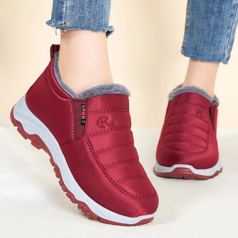 Neue Winter-Baumwollstiefel: Unisex Schneestiefel mit Fleecefutter in Übergröße für Wärme