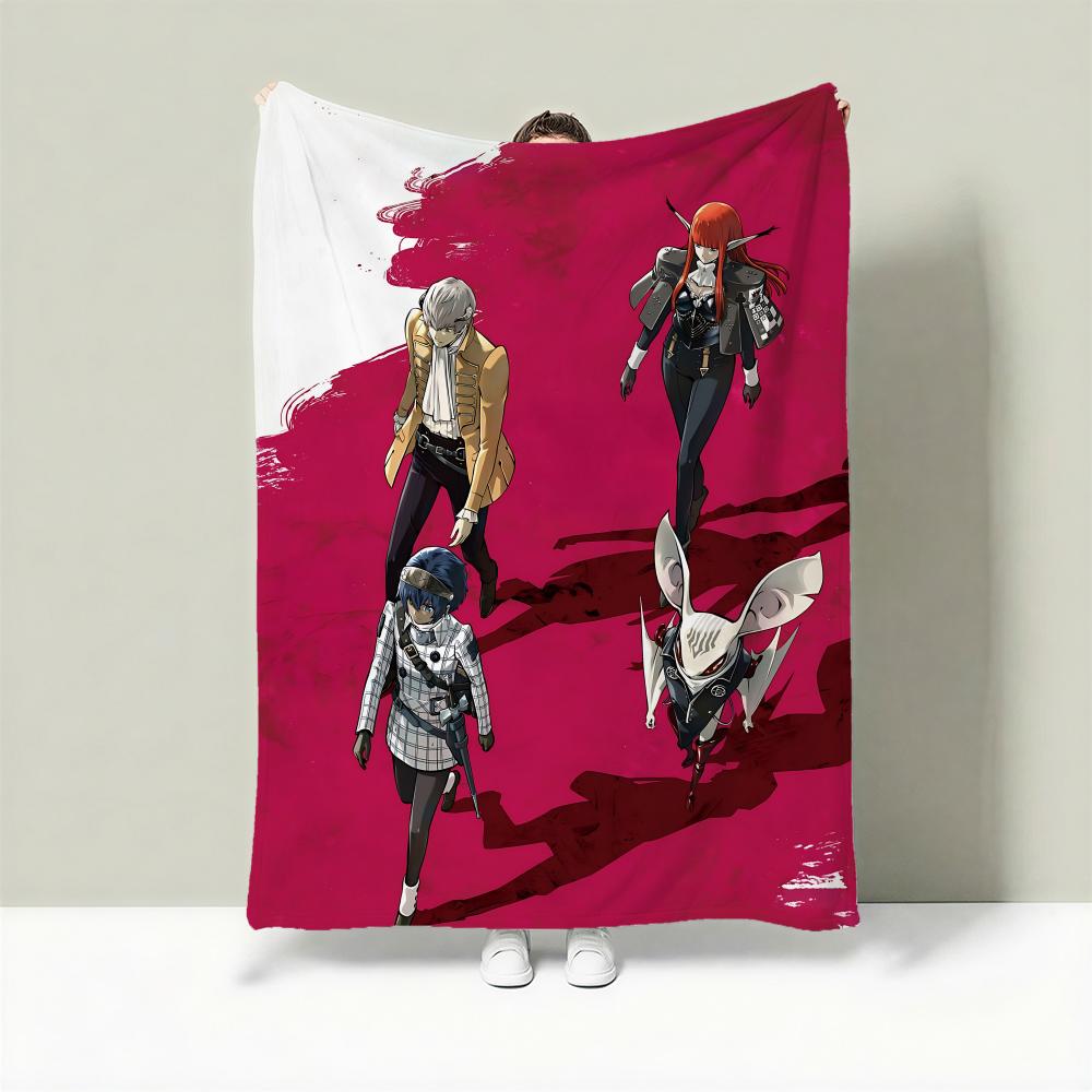 Game M-Metaphor: ReFantazio Throw Lightweight 240g Flannel Blanket Soft Skin-friendly for Summer Cooling 75cmx90cm