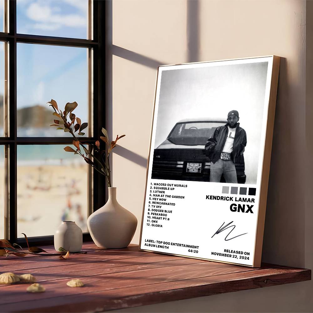 Kendrick Lamar Good Kid Maad City Hip Hop Music Album Cover Anime Posters Sticky Whitepaper Sticker DIY Room Bar Cafe Room Decor