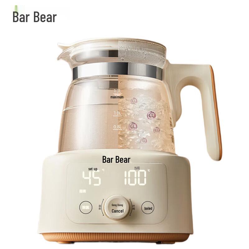 Bear 1.3L Smart All-Glass Electric Kettle CN plug (adapter included)