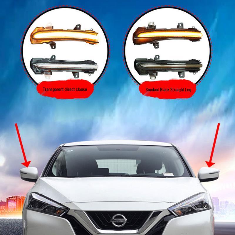Nissan Bluebird LANNIA KICKS Rearview Mirror Turn Signal with Yellow Flowing Light