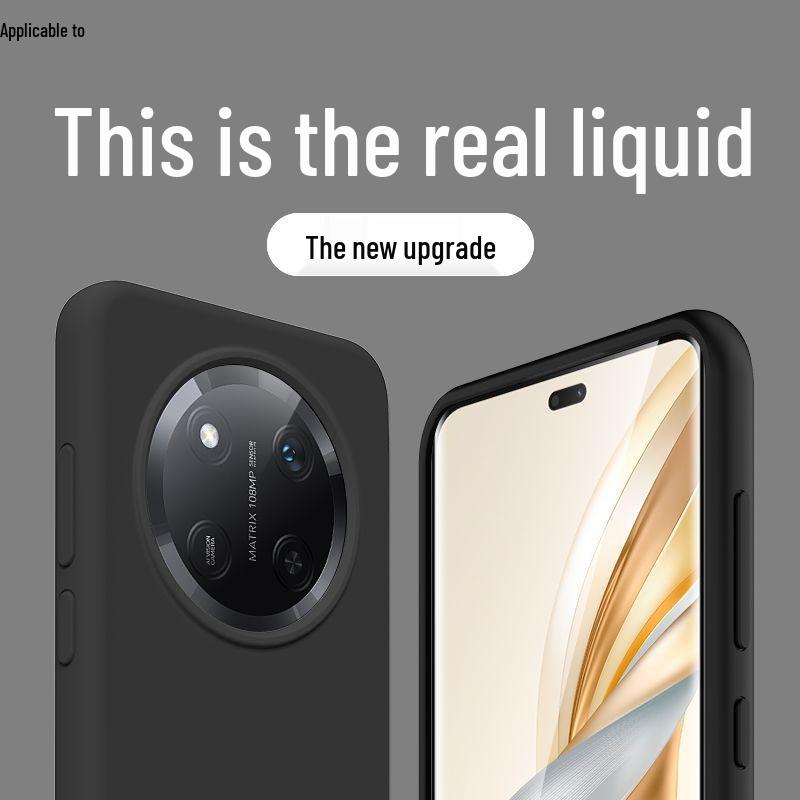 Honor X60 Pro Liquid Silicone Case - Soft, Anti-Drop Protective Cover for Women