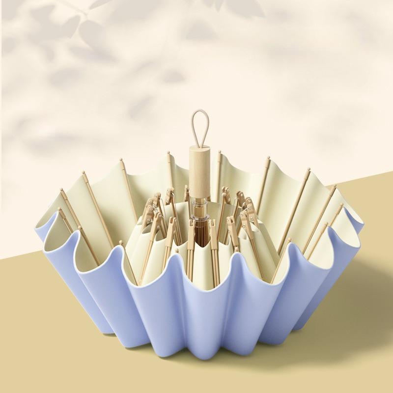 Folding umbrella for women dual use sun protection and UV protection Sun umbrella with increased reinforcement and thickening