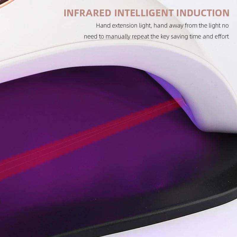 268W UV LED Lamp For Nail Dryer Manicure Nail Drying Lamp 69LEDS UV Gel Varnish With LCD Display UV Lamp For Manicure Salon