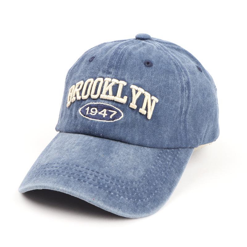 Retro Distressed Baseball Cap - Unisex Los Angeles Embroidered Design - High-Quality Vintage Style - Adjustable Fit for Men & Women