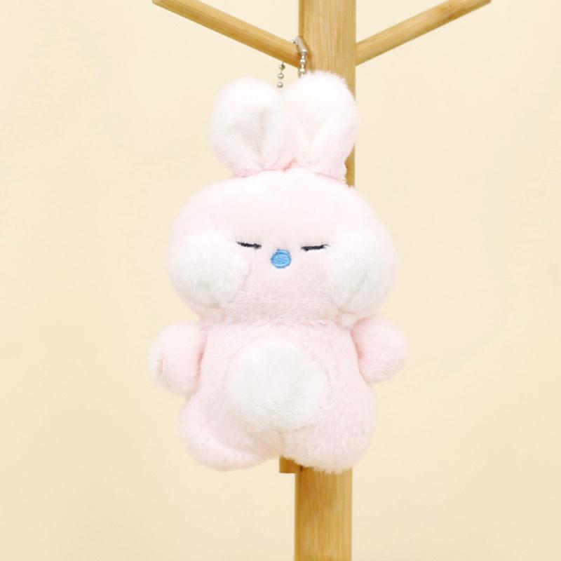Adorable Plush Bunny Keychain Soft Rabbit Doll Wedding Favor Bag Charm