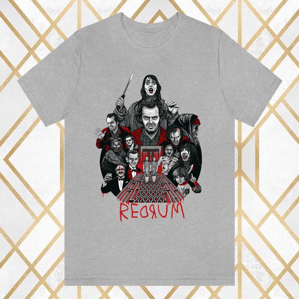The Shining Redrum Murder Horror Movie Men s Gray 3XL