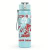 1PC Retro Red Devil Horror Graphic Print 750ml Portable Sports Water Bottle Leakproof Gym Outdoor Travel Drink Cup