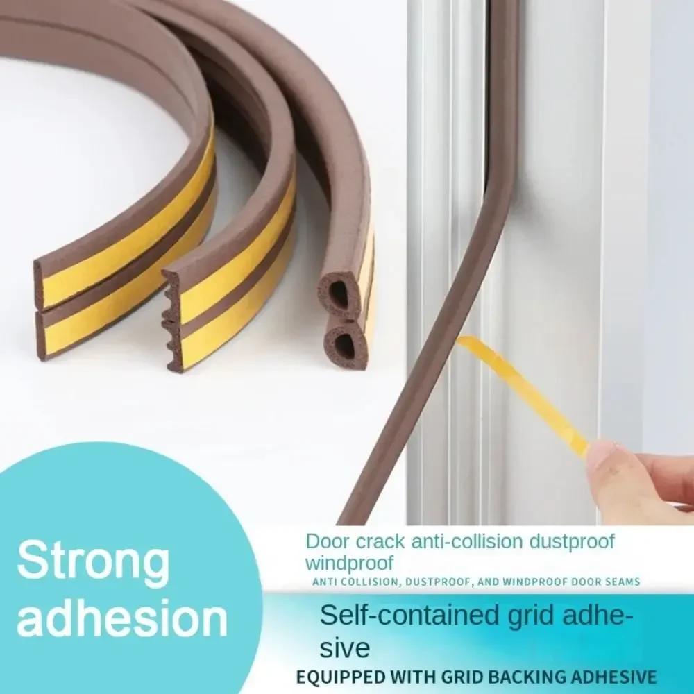 New Foam Door Seal Strip 6Meters D/E/I/P Type Seal Stopper Anti Collision Windproof Window Weather Stripping Window