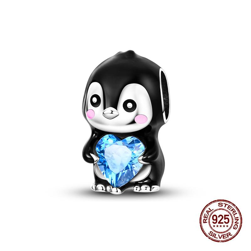 Charms Kupferrosa Katze Eule Tier Herz Zirkonia Charm Perlen Passen Original Armbänder Feiner DIY Schmuck