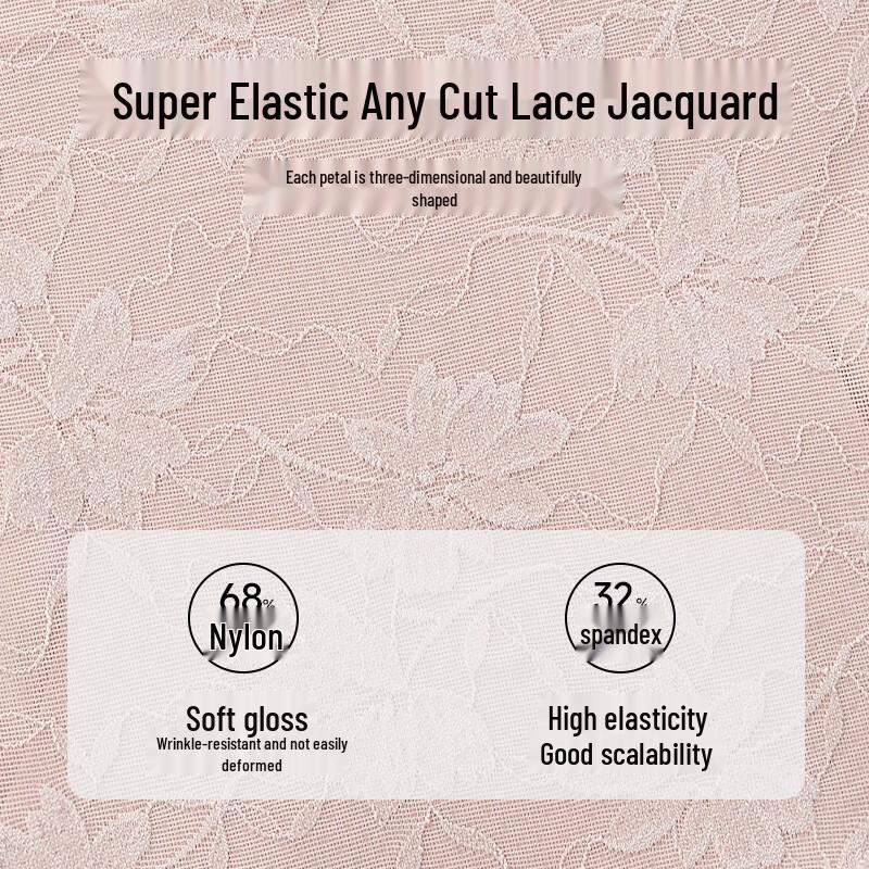 Tingmei Women's High-Waist Tummy Control Lace Jacquard Briefs