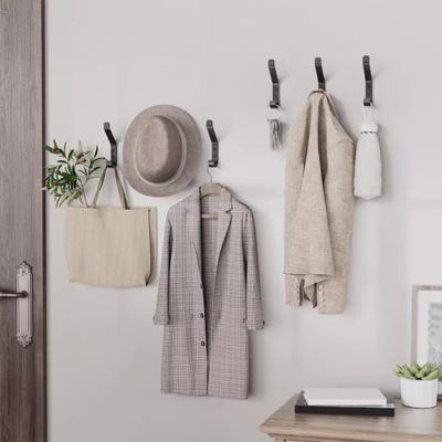 Wandhaken, Hutaufhänger, stark belastbar, rostbeständig, einfache Installation, bogenförmiges Design, vielseitig einsetzbarer Kleiderhaken