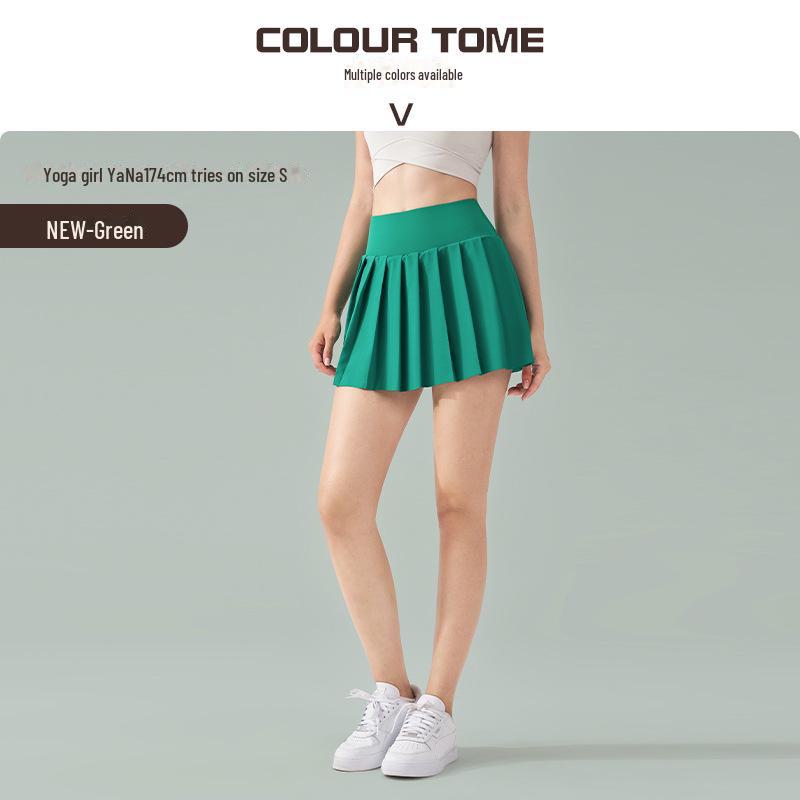 

Юбка для йоги из плиссированной лайкры SZ: Юбка-шорты для тенниса и бадминтона с защитой от воздействия окружающей среды для фитнеса и бега 10